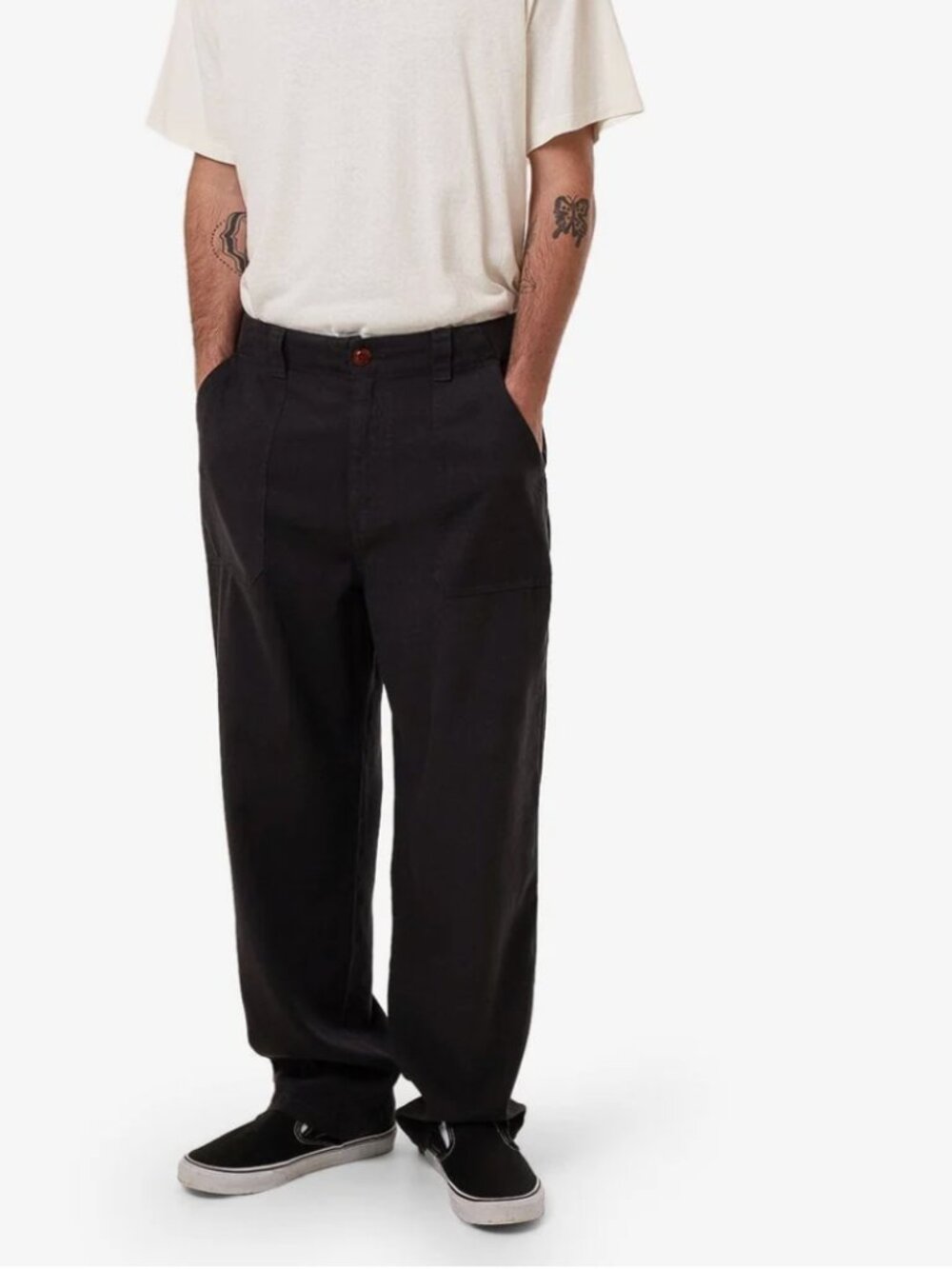 Thrills Co Hemp Blend Utility Pant 28 Wide Leg